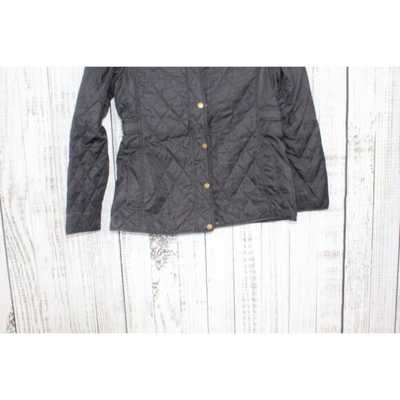 LL Bean Quilted Riding Jacket Black Size Small - Picture 3 of 10